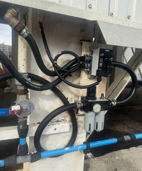 entreprise de nettoyage centrale à bitume avant/après