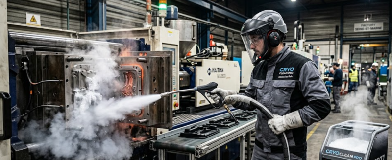 nettoyage de moule à chaud sur ligne de production seine et marne - Nettoyage cryogénique Cryoclean